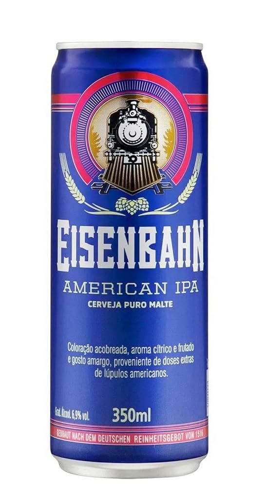 Cerveja Eisenbahn American IPA Puro Malte Lata 350ml