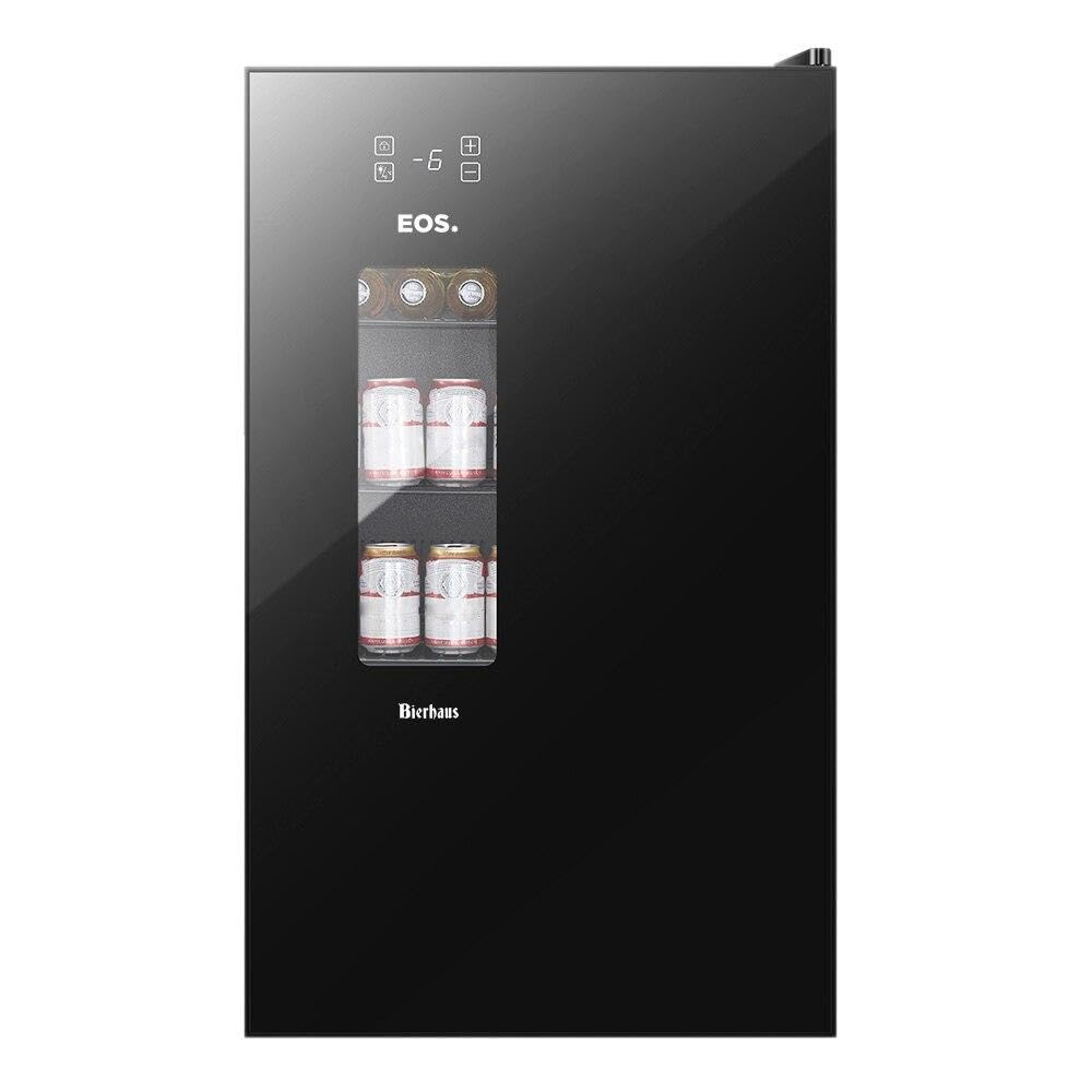 Cervejeira EOS Bierhaus 100L Black Glass ECE120 Frost Free